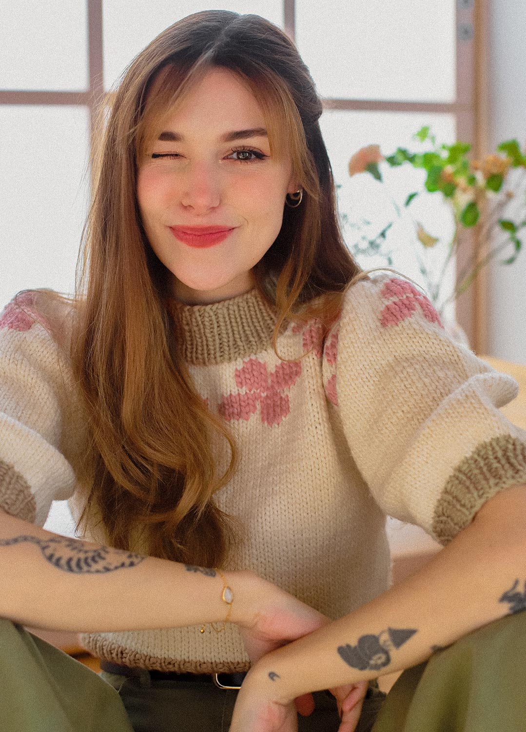 Cherry Blossom Sweater Pattern 1 Cherry Blossom Sweater Pattern