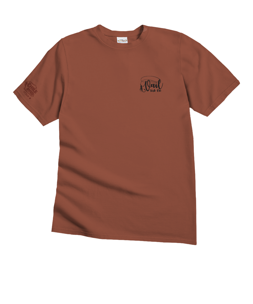 Fish On - Chile Dyed Short Sleeve Crewneck T-Shirt 2 Fish On - Chile Dyed Short Sleeve Crewneck T-Shirt