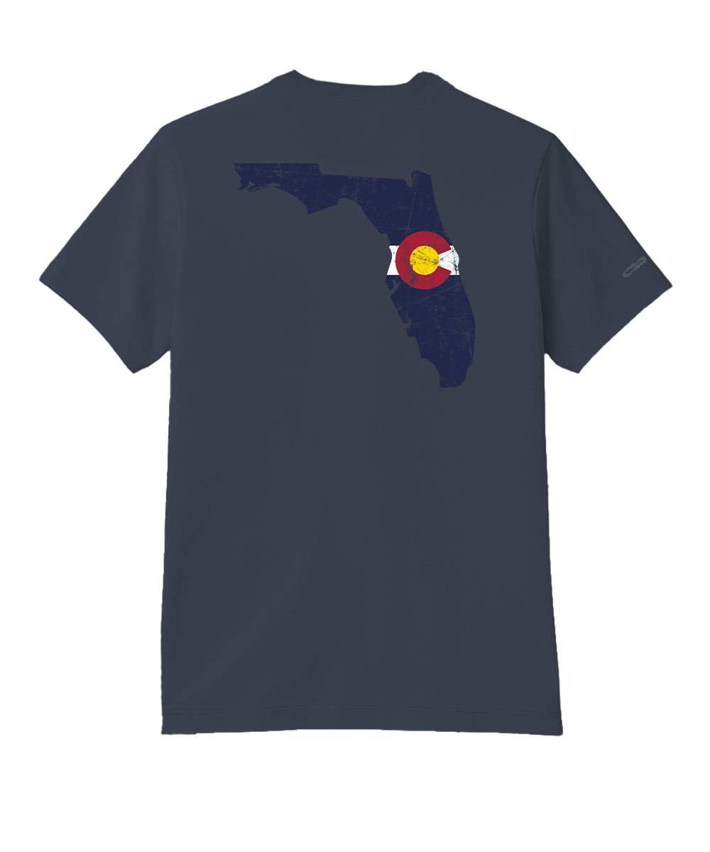Florida Colorado - Smoke Short Sleeve Pima T-Shirt