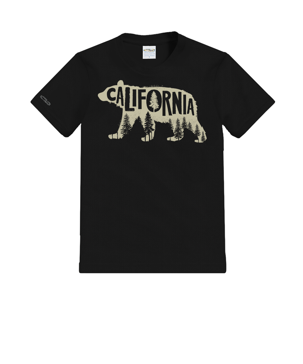 Forest Bear - Black Short Sleeve Crewneck T-Shirt