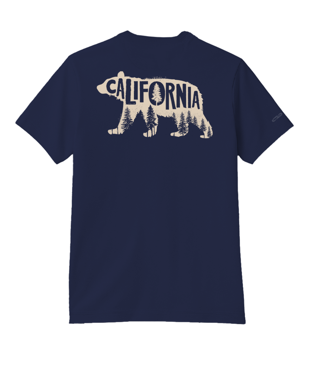 Forest Bear - Indigo Short Sleeve Pima T-Shirt