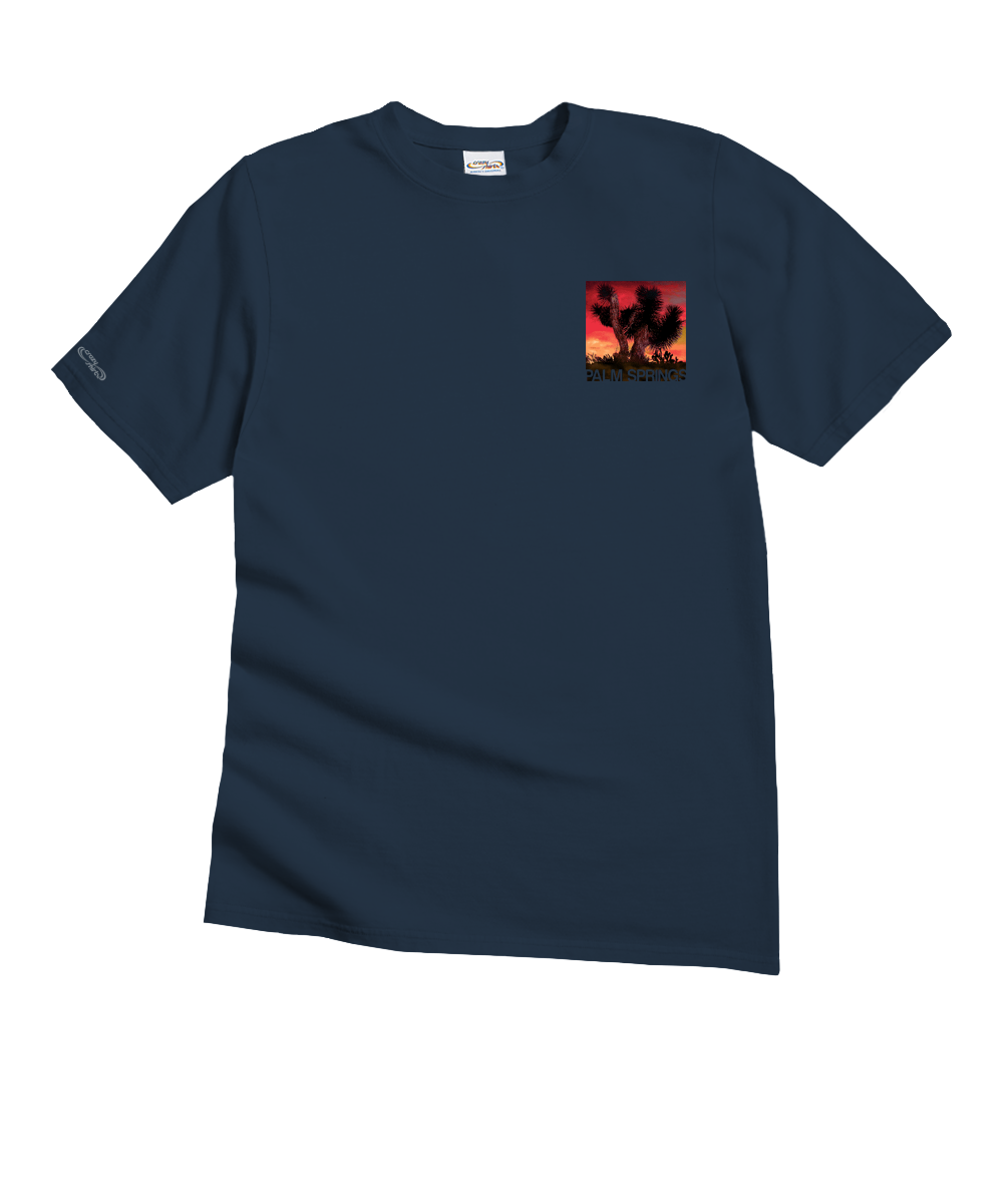 Garden Of The Sun - Navy Short Sleeve Crewneck T-Shirt 4 Garden Of The Sun - Navy Short Sleeve Crewneck T-Shirt
