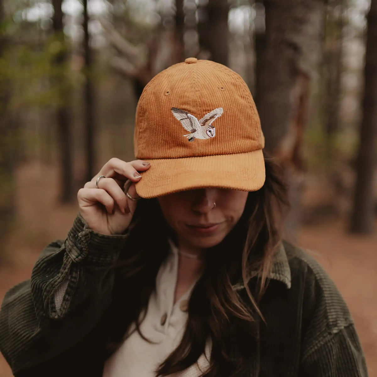 Barn Owl Corduroy Hat 2 Barn Owl Corduroy Hat