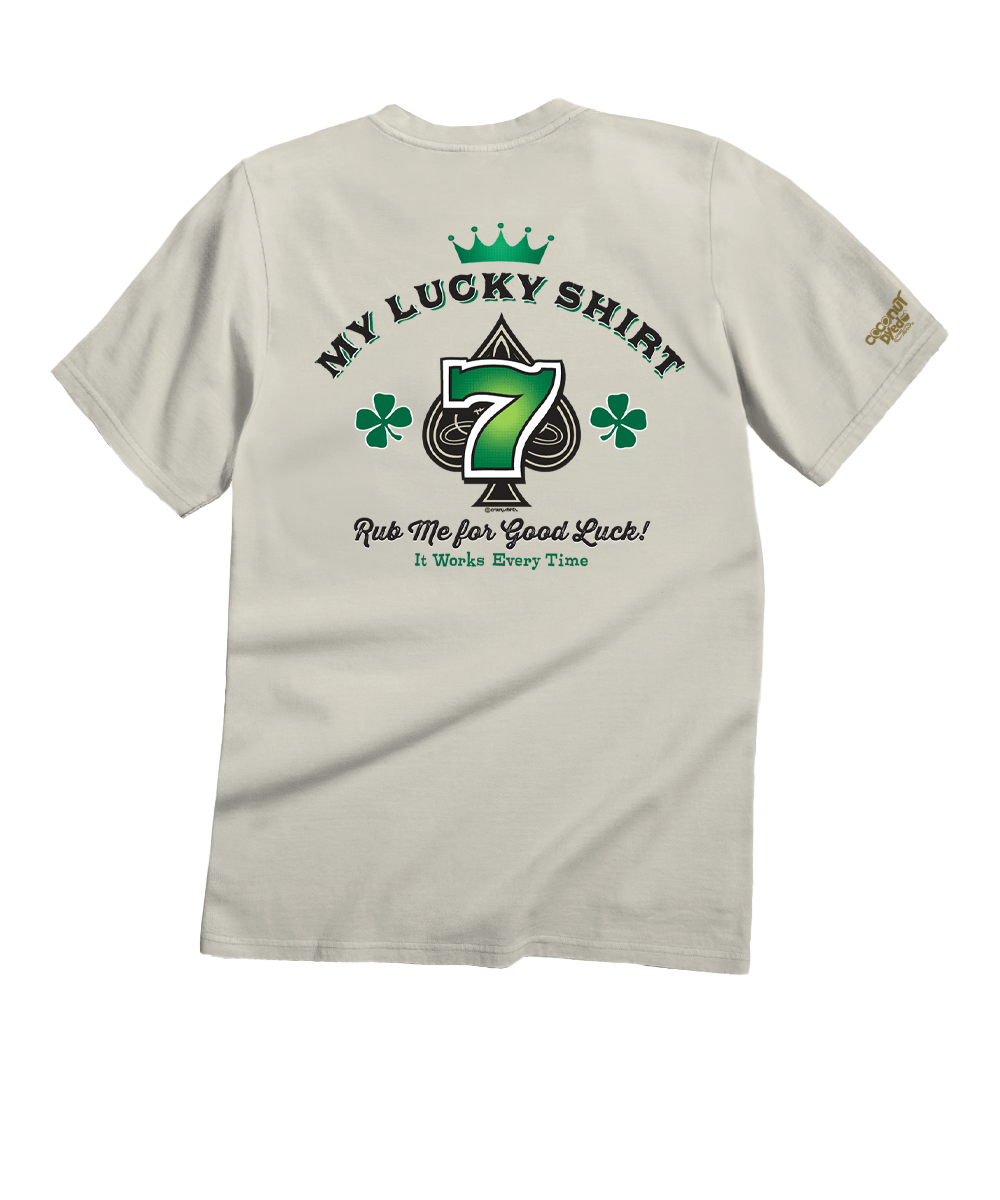 Good Luck Rub - Coconut Dyed Short Sleeve Crewneck T-Shirt 1 Good Luck Rub - Coconut Dyed Short Sleeve Crewneck T-Shirt