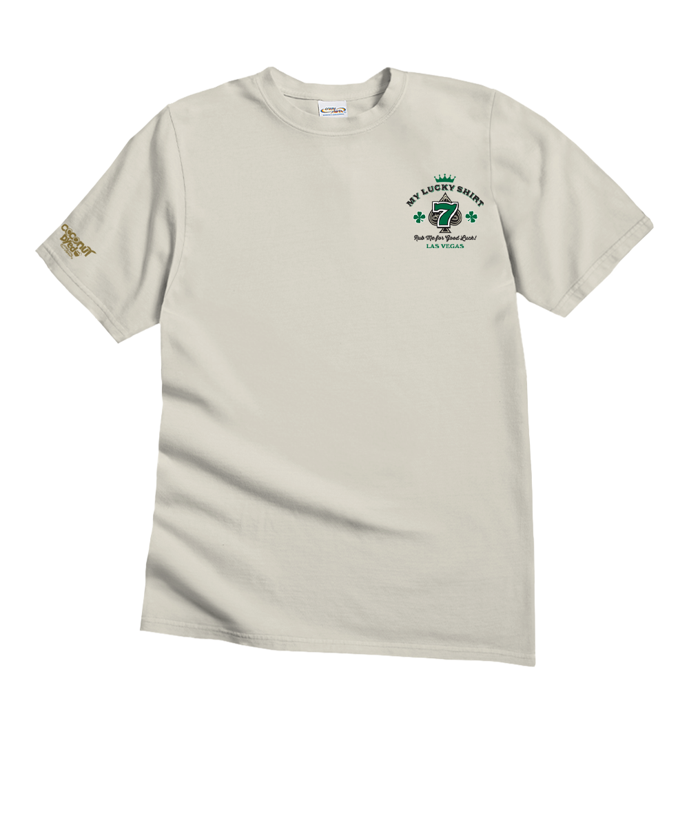 Good Luck Rub - Coconut Dyed Short Sleeve Crewneck T-Shirt 2 Good Luck Rub - Coconut Dyed Short Sleeve Crewneck T-Shirt