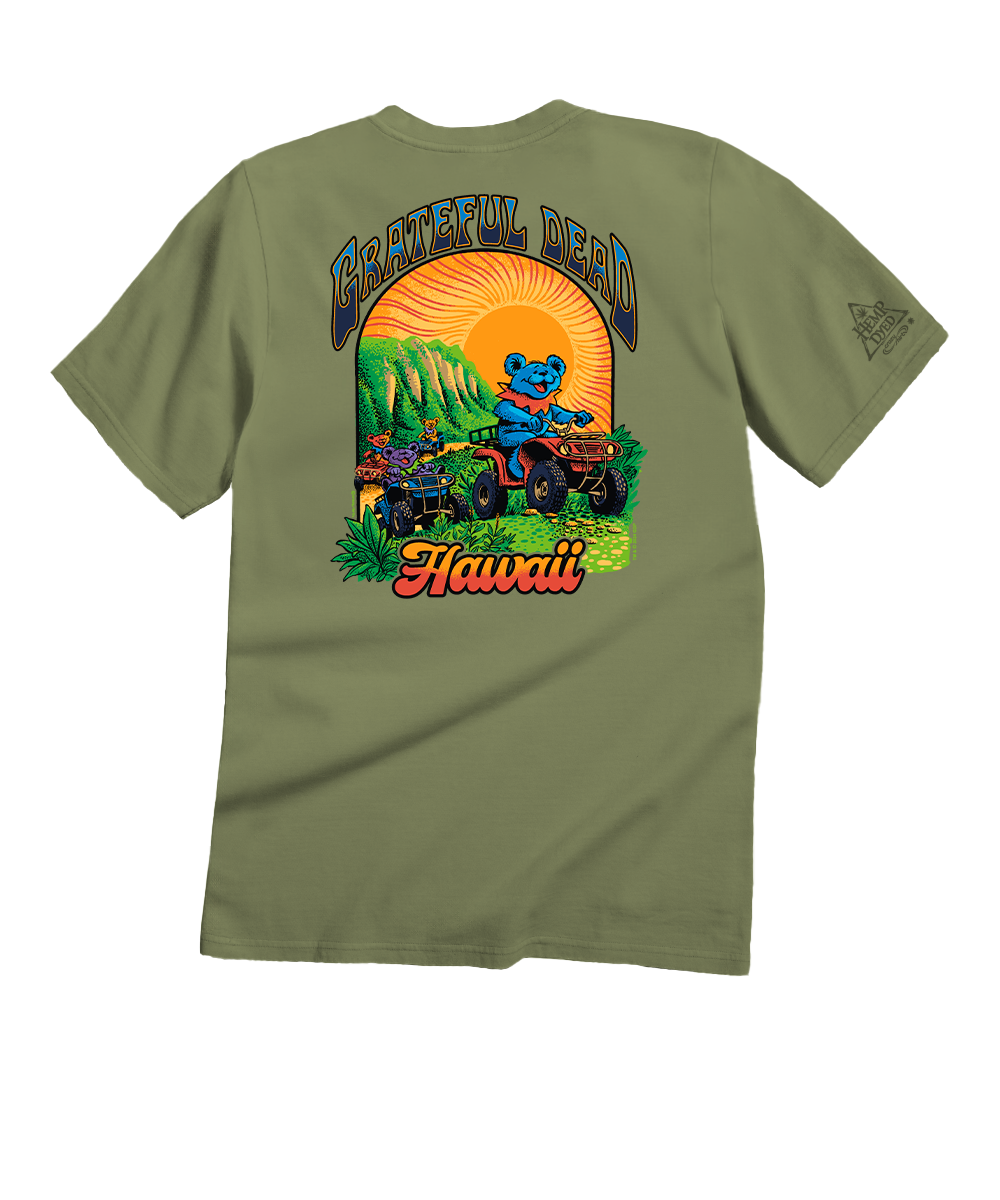 Grateful Dead ATV Koolau - Hemp Dyed Short Sleeve Crewneck T-Shirt