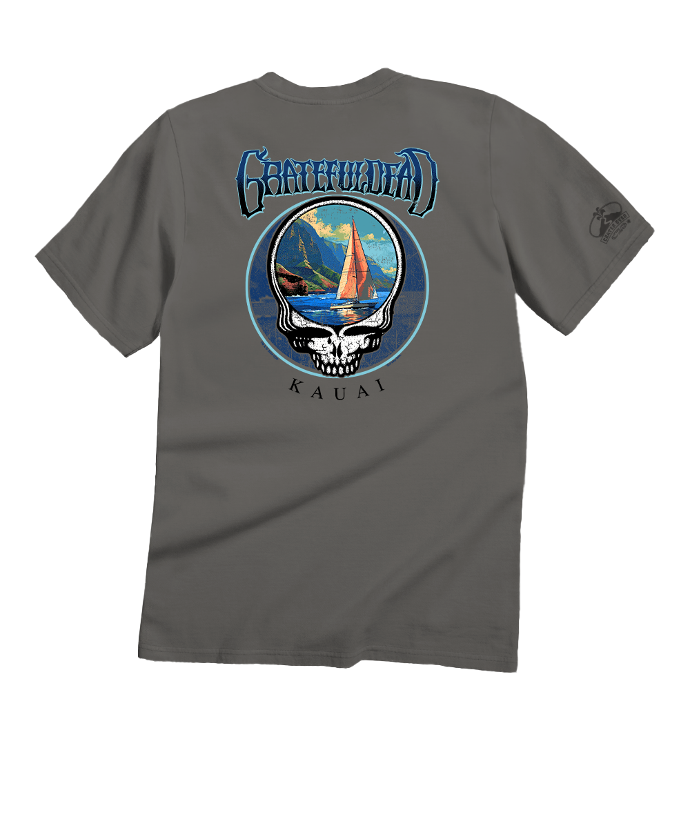 Grateful Dead Island Sail - Crater Dyed® Short Sleeve Crewneck T-Shirt 1 Grateful Dead Island Sail - Crater Dyed® Short Sleeve Crewneck T-Shirt