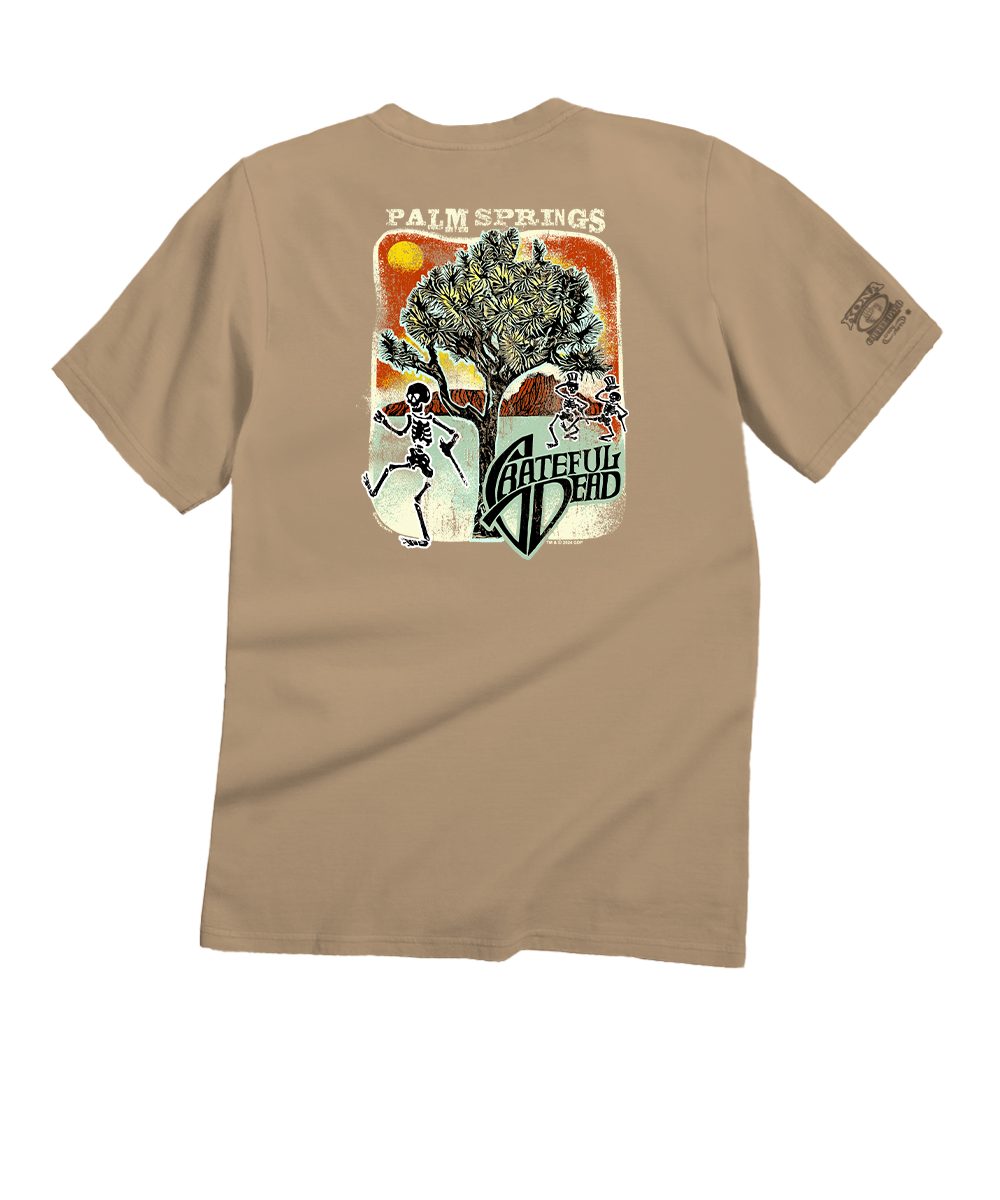 Grateful Dead Joshua Tree - Kona Coffee Dyed Short Sleeve Crewneck T-Shirt 1 Grateful Dead Joshua Tree - Kona Coffee Dyed Short Sleeve Crewneck T-Shirt