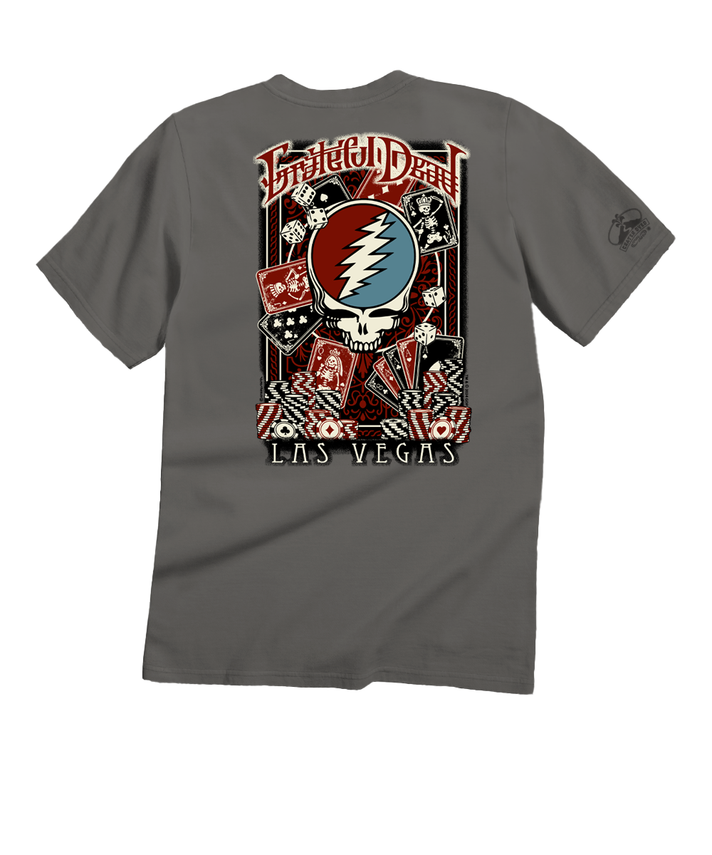 Grateful Dead Poker - Crater Dyed® Short Sleeve Crewneck T-Shirt