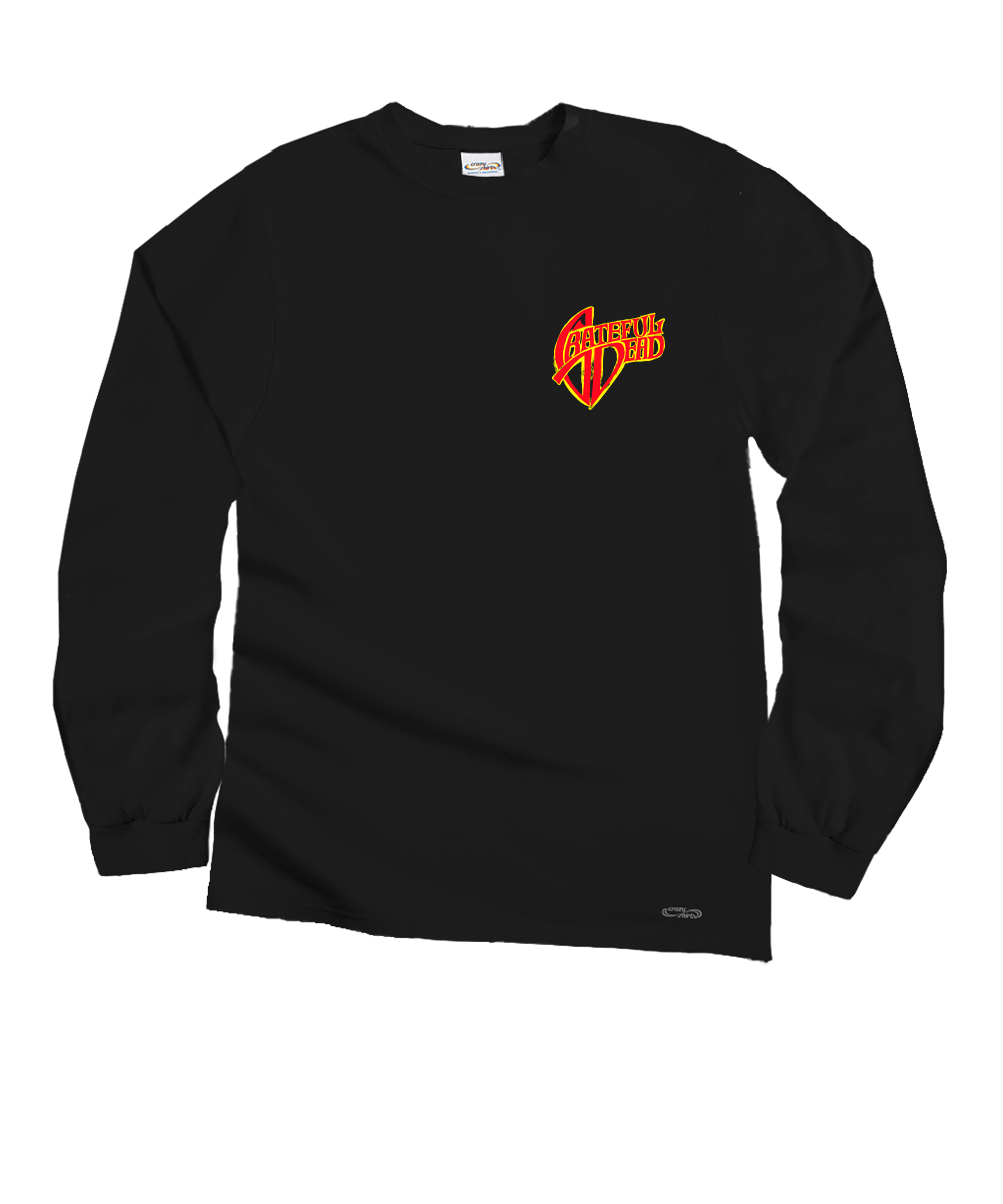 Grateful Dead Snow Bear - Black Long Sleeve Crewneck T-Shirt 2 Grateful Dead Snow Bear - Black Long Sleeve Crewneck T-Shirt