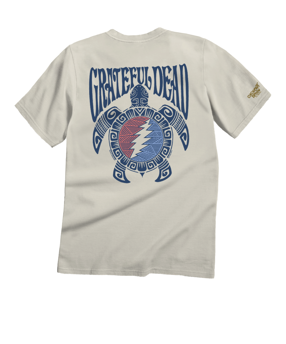 Grateful Dead Tribal Turtle - Coconut Dyed Short Sleeve Crewneck T-Shirt