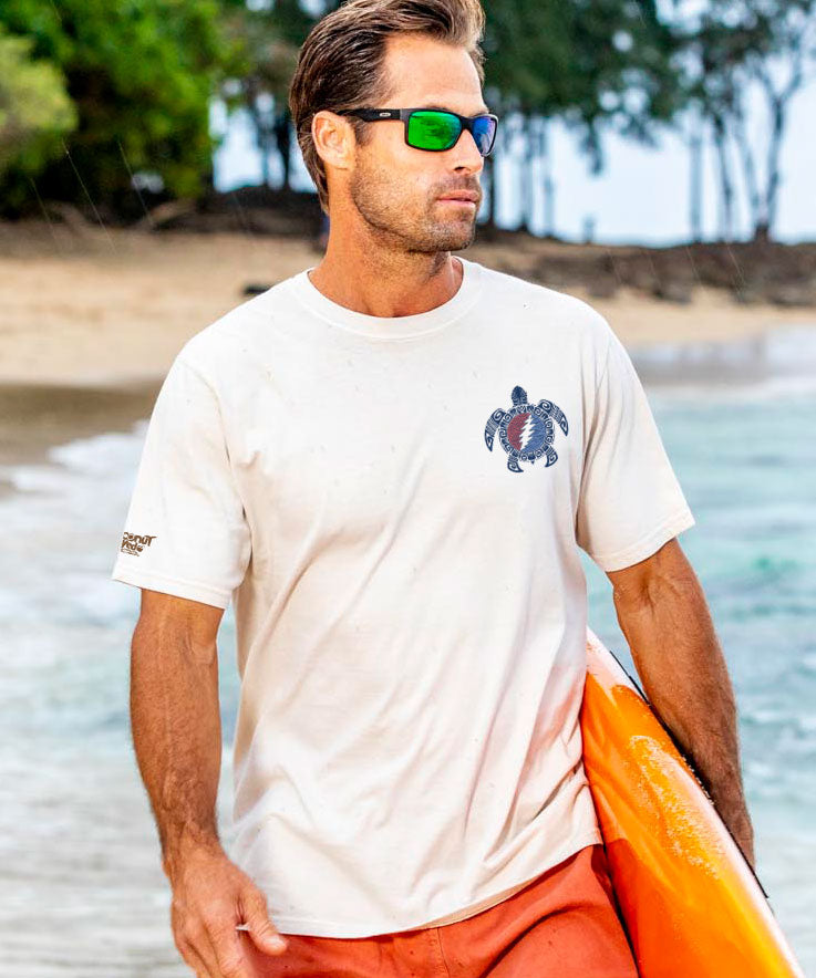 Grateful Dead Tribal Turtle - Coconut Dyed Short Sleeve Crewneck T-Shirt 3 Grateful Dead Tribal Turtle - Coconut Dyed Short Sleeve Crewneck T-Shirt