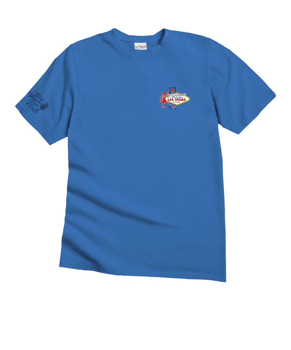 Grateful Dead Vegas - Blue Hawaii Dyed Short Sleeve Crewneck T-Shirt 4 Grateful Dead Vegas - Blue Hawaii Dyed Short Sleeve Crewneck T-Shirt