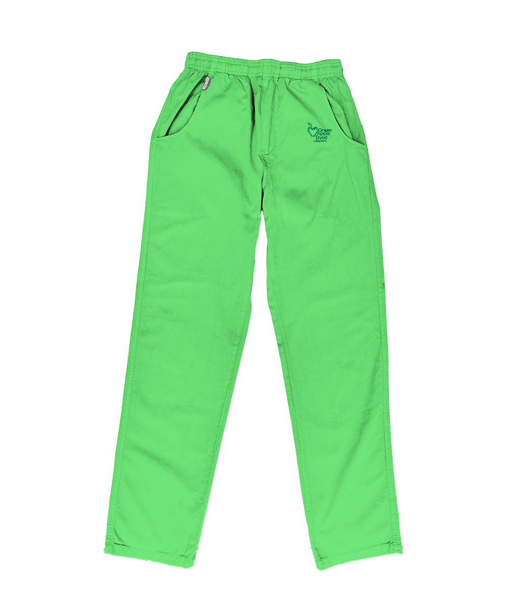Green Apple Dyed Twill Pants