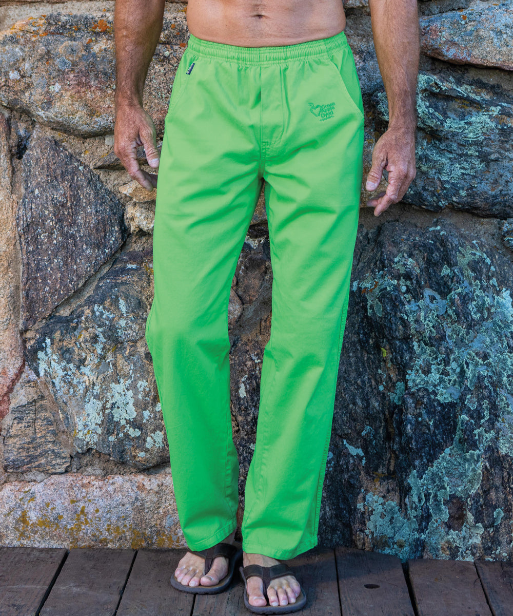 Green Apple Dyed Twill Pants 2 Green Apple Dyed Twill Pants