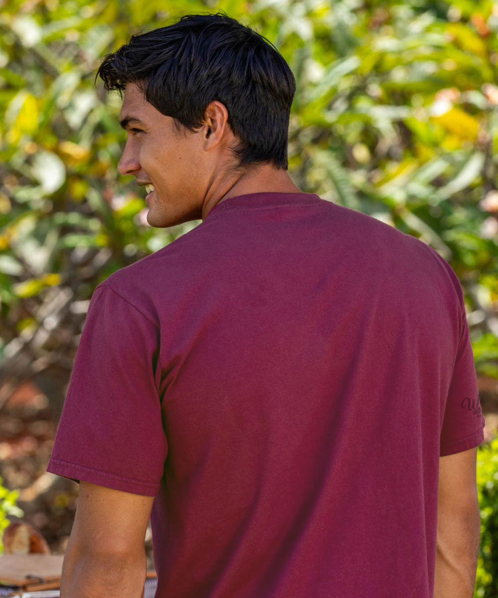 Group Therapy - Wine Dyed Short Sleeve Crewneck T-Shirt 3 Group Therapy - Wine Dyed Short Sleeve Crewneck T-Shirt