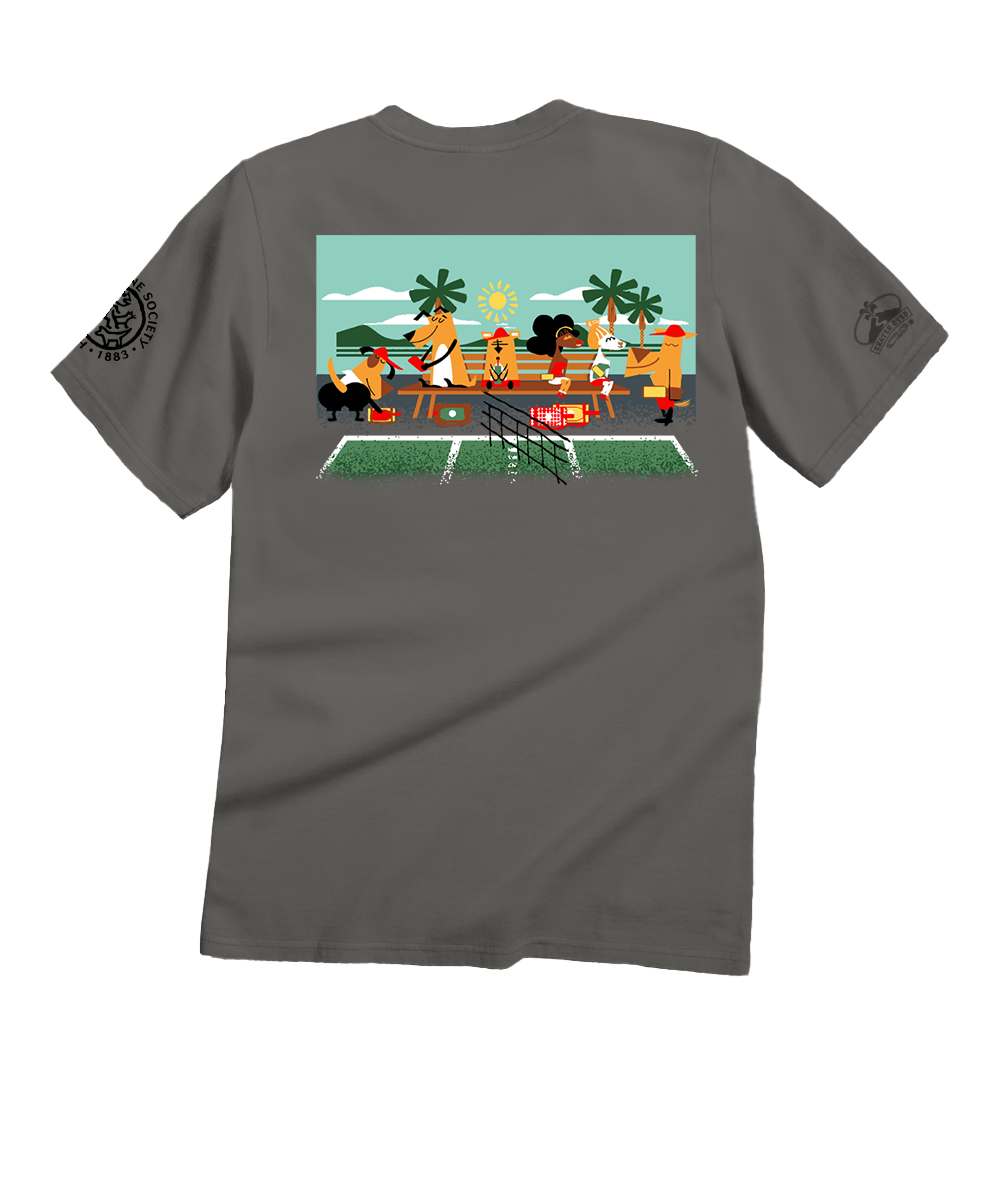 Hawaiian Humane Society Adopt A Dog Pickleball - Crater Dyed® Short Sleeve Crewneck T-Shirt 4 Hawaiian Humane Society Adopt A Dog Pickleball - Crater Dyed® Short Sleeve Crewneck T-Shirt