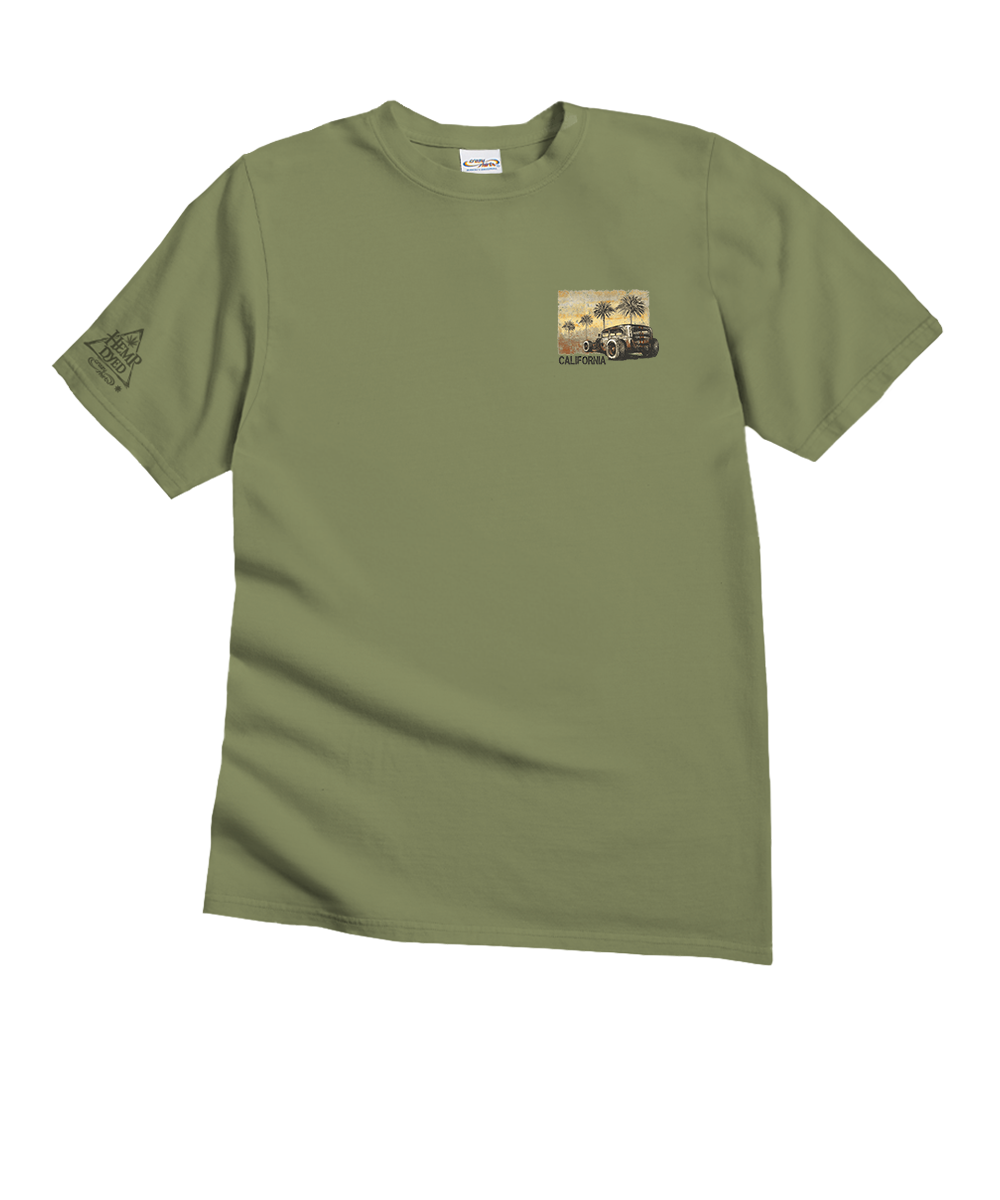Highway - Hemp Dyed Short Sleeve Crewneck T-Shirt 2 Highway - Hemp Dyed Short Sleeve Crewneck T-Shirt