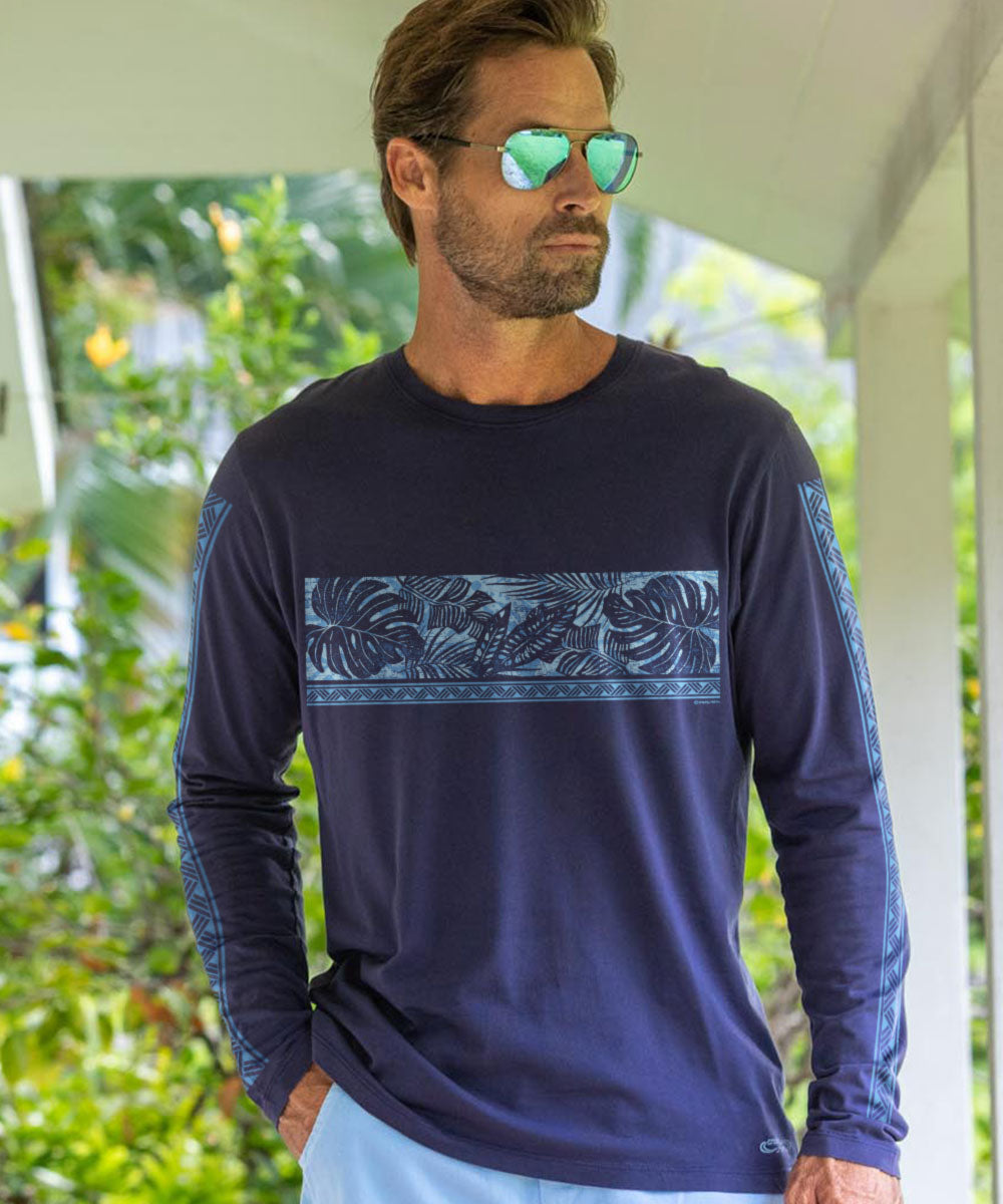 Holo Holo Band - Indigo Long Sleeve Pima T-Shirt 2 Holo Holo Band - Indigo Long Sleeve Pima T-Shirt