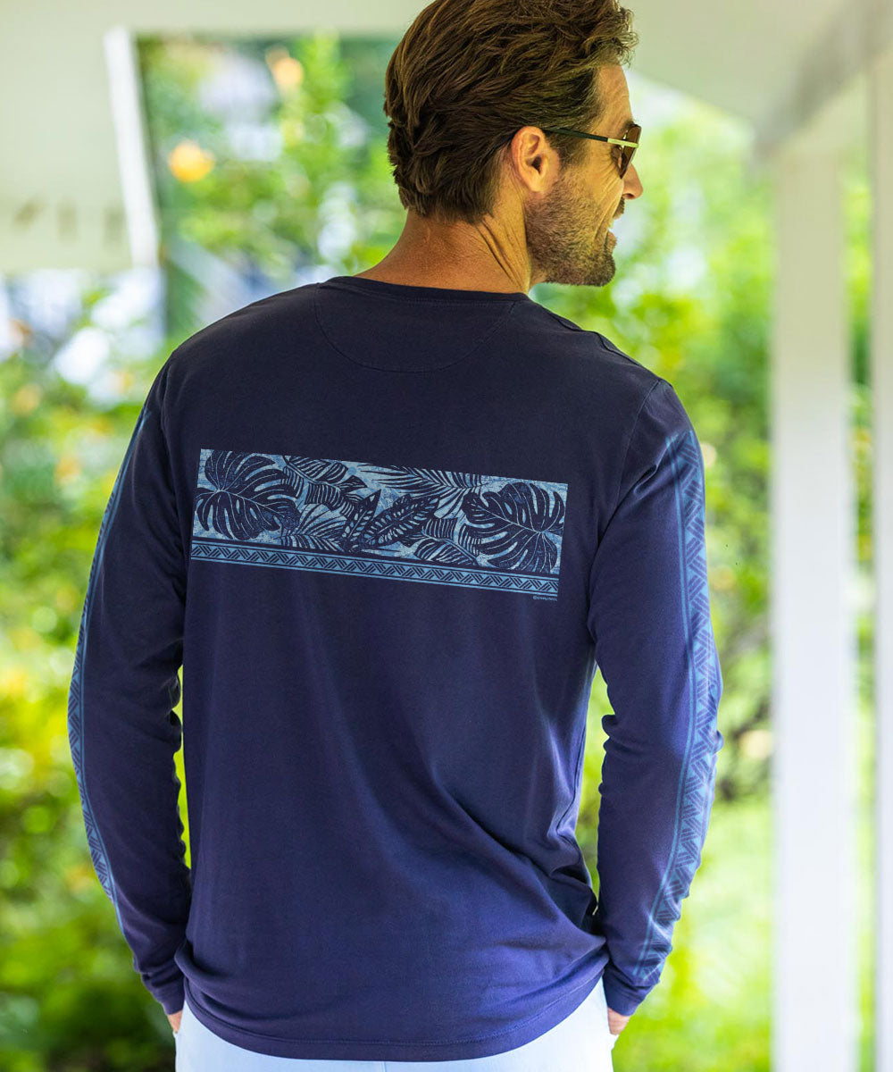 Holo Holo Band - Indigo Long Sleeve Pima T-Shirt 3 Holo Holo Band - Indigo Long Sleeve Pima T-Shirt