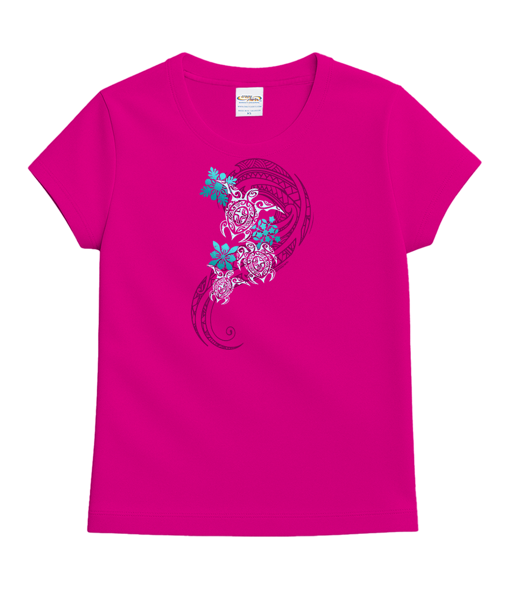 Honu Glide Quilts - Berry Short Sleeve Crewneck T-Shirt
