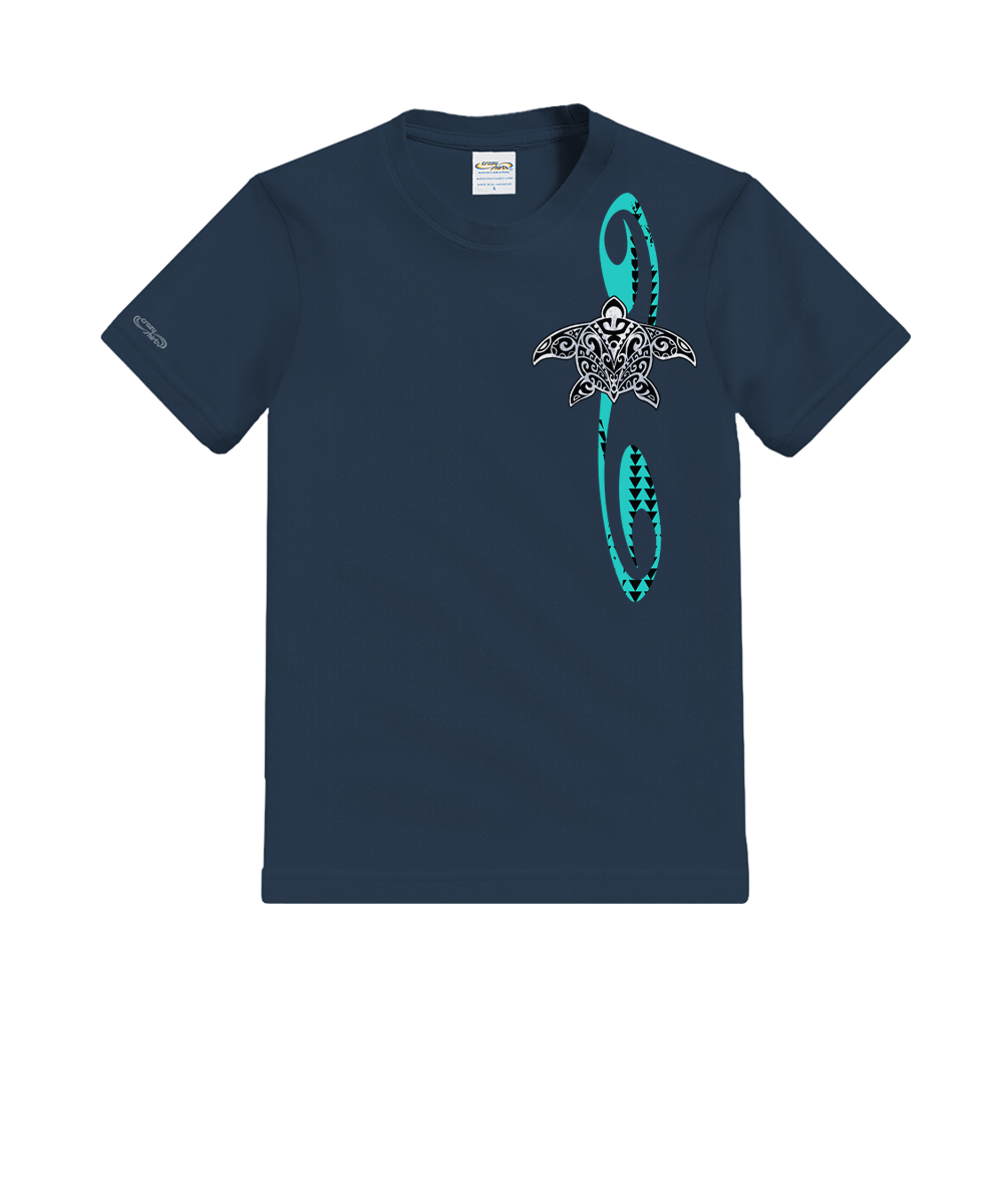 Honu Tribe - Navy Short Sleeve Crewneck T-Shirt