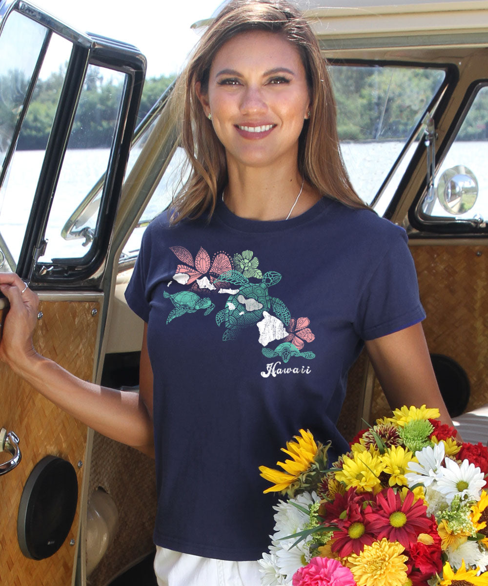 Island Honus - Navy Short Sleeve Crewneck T-Shirt 2 Island Honus - Navy Short Sleeve Crewneck T-Shirt