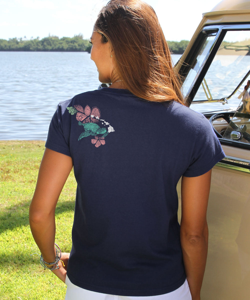 Island Honus - Navy Short Sleeve Crewneck T-Shirt 3 Island Honus - Navy Short Sleeve Crewneck T-Shirt