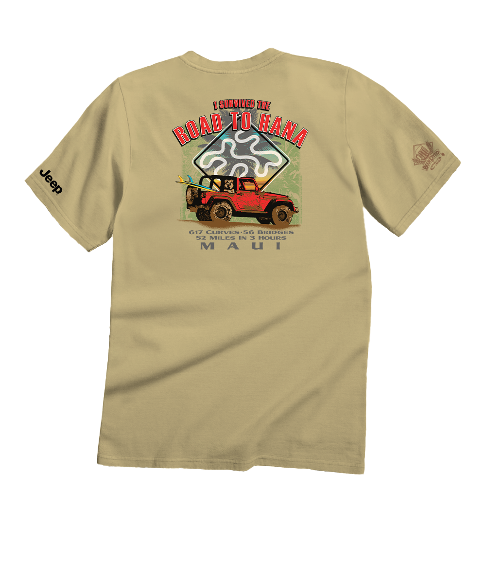 Jeep Hana Jeep - Beer Dyed Short Sleeve Crewneck T-Shirt