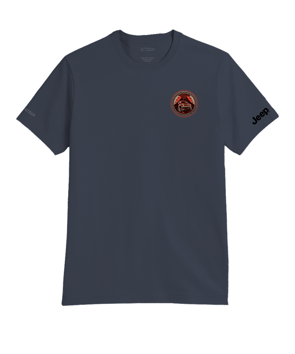Jeep Volcano - Smoke Short Sleeve Pima T-Shirt 4 Jeep Volcano - Smoke Short Sleeve Pima T-Shirt