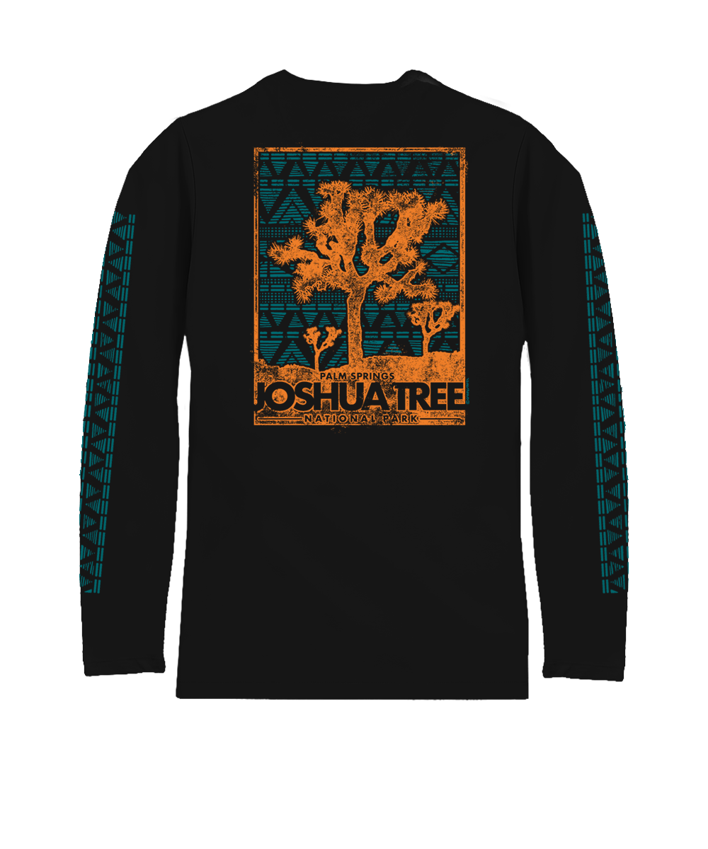 Joshua Tree - Jet Black Long Sleeve Pima T-Shirt