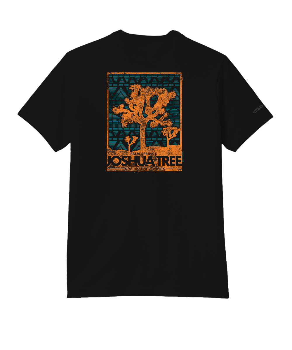 Joshua Tree - Jet Black Short Sleeve Pima T-Shirt 1 Joshua Tree - Jet Black Short Sleeve Pima T-Shirt