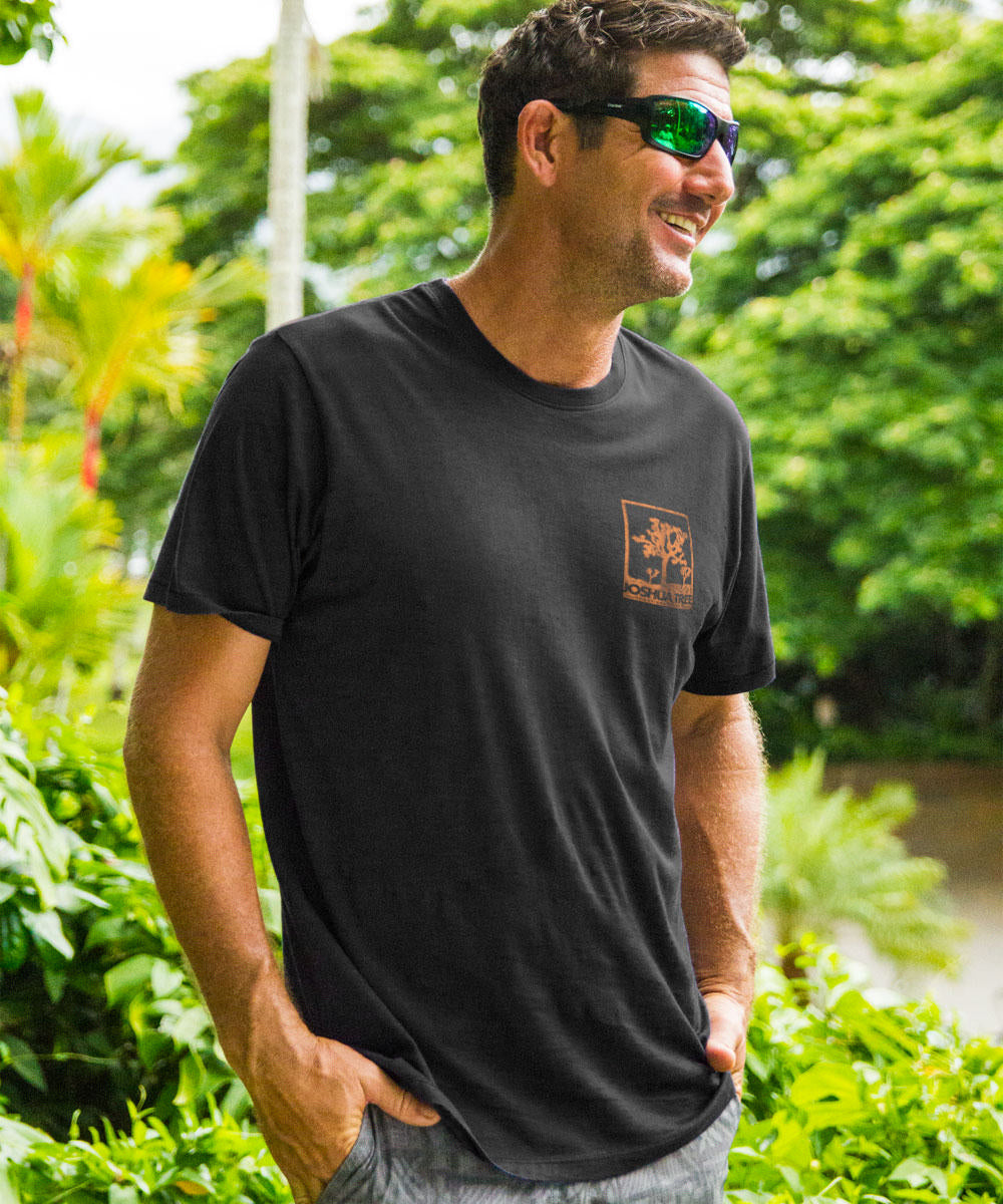 Joshua Tree - Jet Black Short Sleeve Pima T-Shirt 3 Joshua Tree - Jet Black Short Sleeve Pima T-Shirt