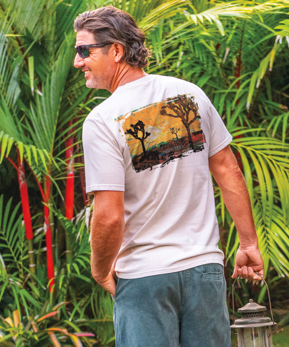 Joshua Tree Sun - Coconut Dyed Short Sleeve Crewneck T-Shirt 2 Joshua Tree Sun - Coconut Dyed Short Sleeve Crewneck T-Shirt