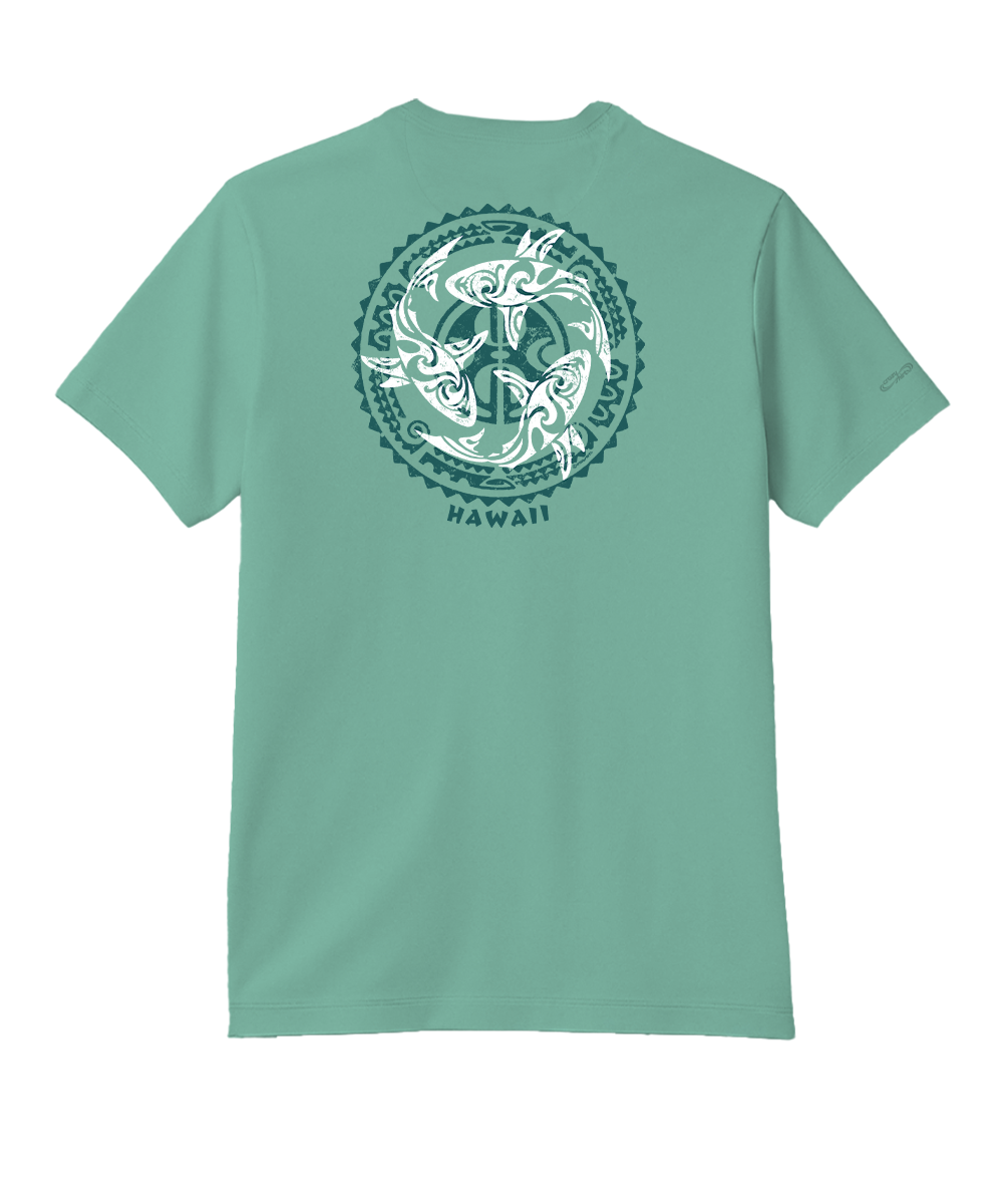 Kako Tri Mano - Seagreen Short Sleeve Pima T-Shirt