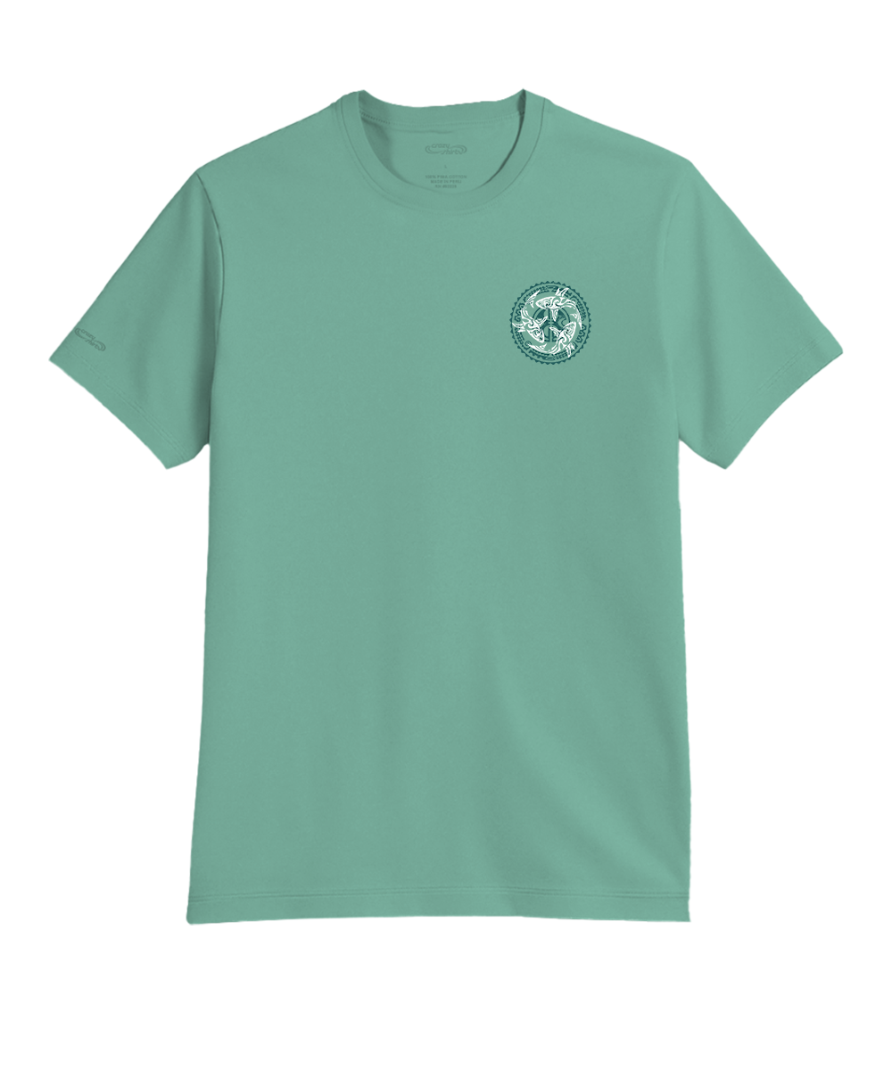 Kako Tri Mano - Seagreen Short Sleeve Pima T-Shirt 4 Kako Tri Mano - Seagreen Short Sleeve Pima T-Shirt