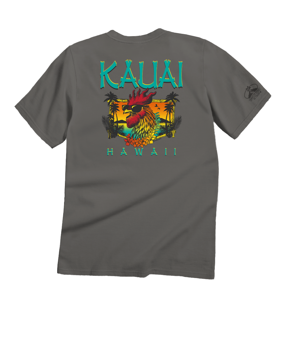 Kauai Chicken - Crater Dyed® Short Sleeve Crewneck T-Shirt 1 Kauai Chicken - Crater Dyed® Short Sleeve Crewneck T-Shirt