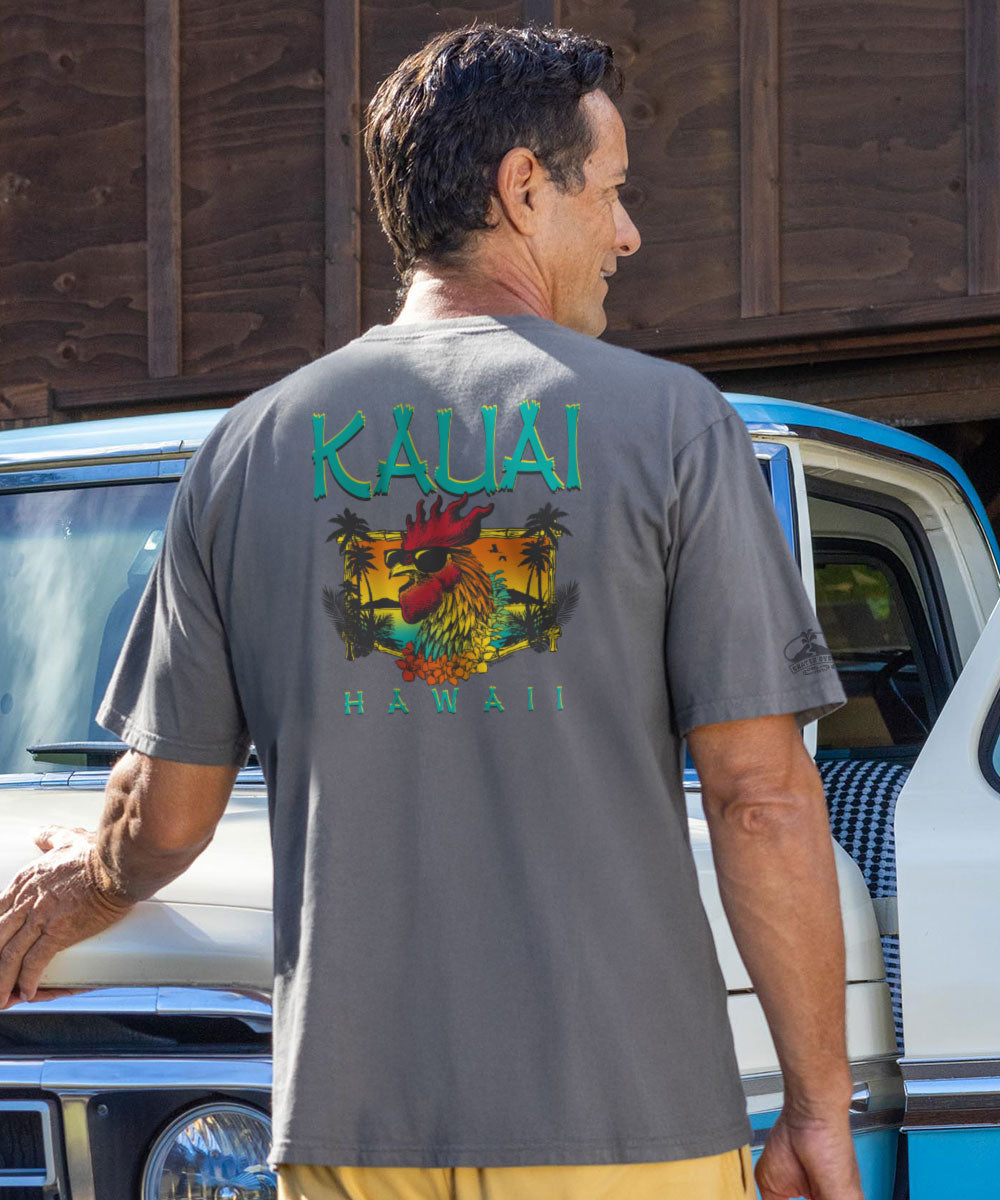 Kauai Chicken - Crater Dyed® Short Sleeve Crewneck T-Shirt 2 Kauai Chicken - Crater Dyed® Short Sleeve Crewneck T-Shirt