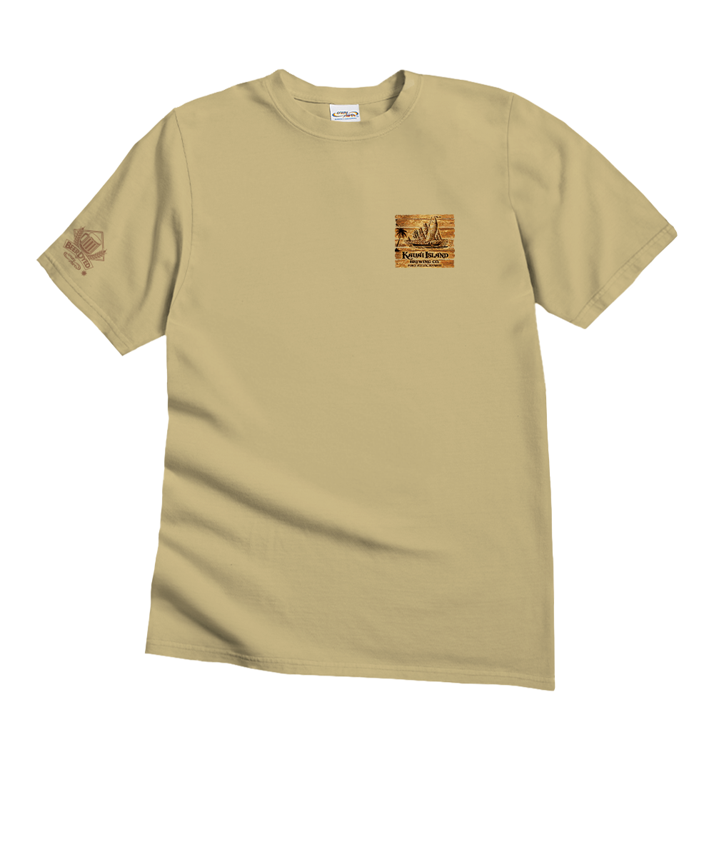 Kauai Island Brewing Co Branded - Beer Dyed Short Sleeve Crewneck T-Shirt 4 Kauai Island Brewing Co Branded - Beer Dyed Short Sleeve Crewneck T-Shirt