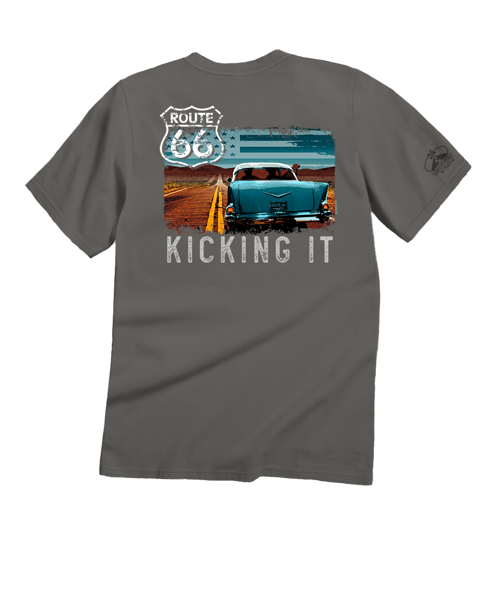 Kicking It 66 - Crater Dyed® Short Sleeve Crewneck T-Shirt 1 Kicking It 66 - Crater Dyed® Short Sleeve Crewneck T-Shirt