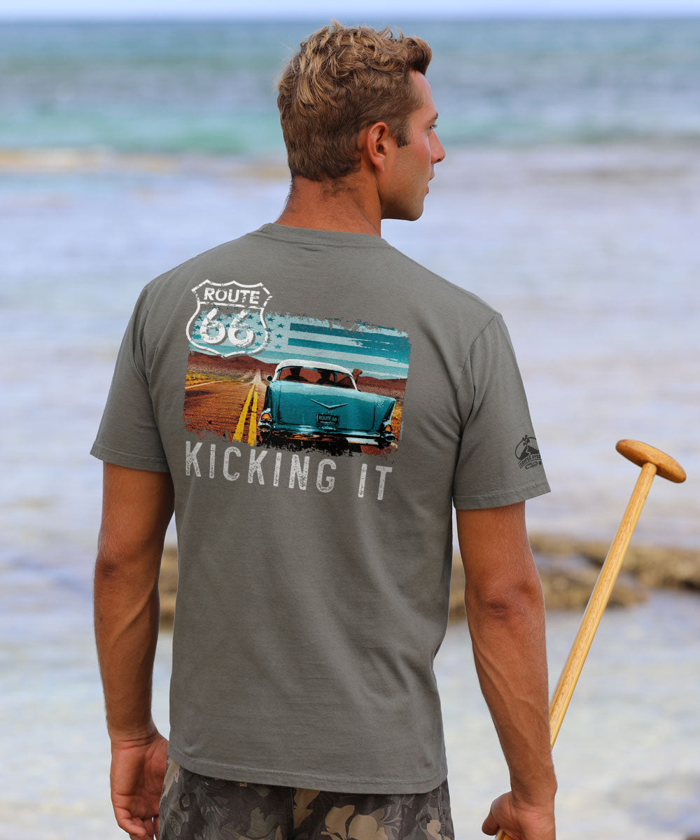 Kicking It 66 - Crater Dyed® Short Sleeve Crewneck T-Shirt 2 Kicking It 66 - Crater Dyed® Short Sleeve Crewneck T-Shirt