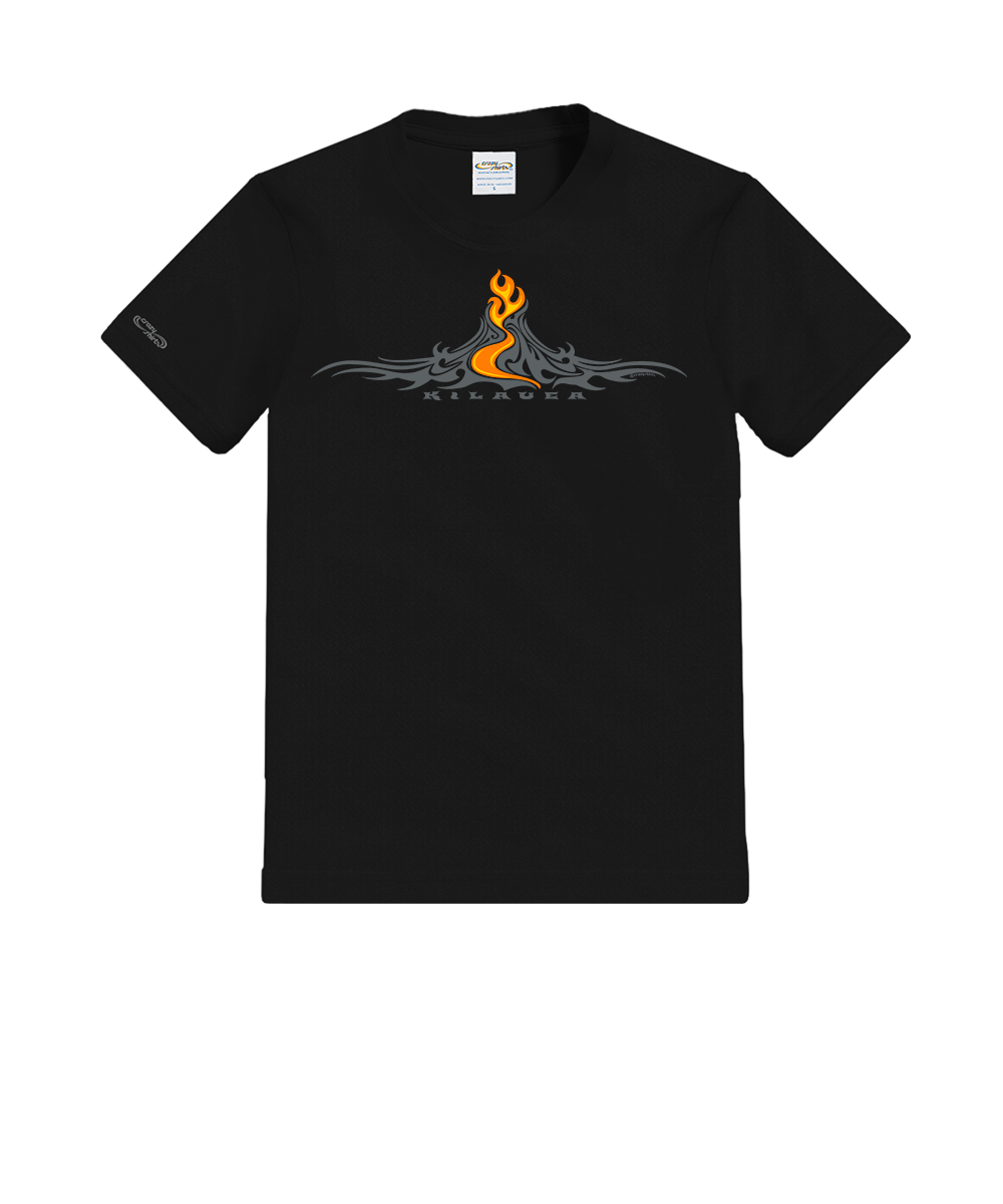 Kilauea Tattoo - Black Short Sleeve Crewneck T-Shirt