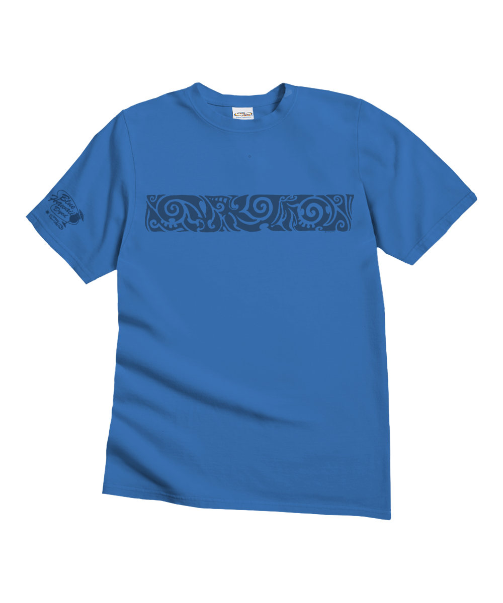 Koa Band - Blue Hawaii Dyed Short Sleeve Crewneck T-Shirt 1 Koa Band - Blue Hawaii Dyed Short Sleeve Crewneck T-Shirt