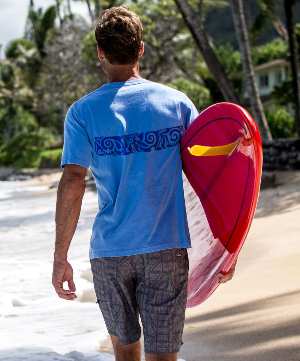 Koa Band - Blue Hawaii Dyed Short Sleeve Crewneck T-Shirt 3 Koa Band - Blue Hawaii Dyed Short Sleeve Crewneck T-Shirt