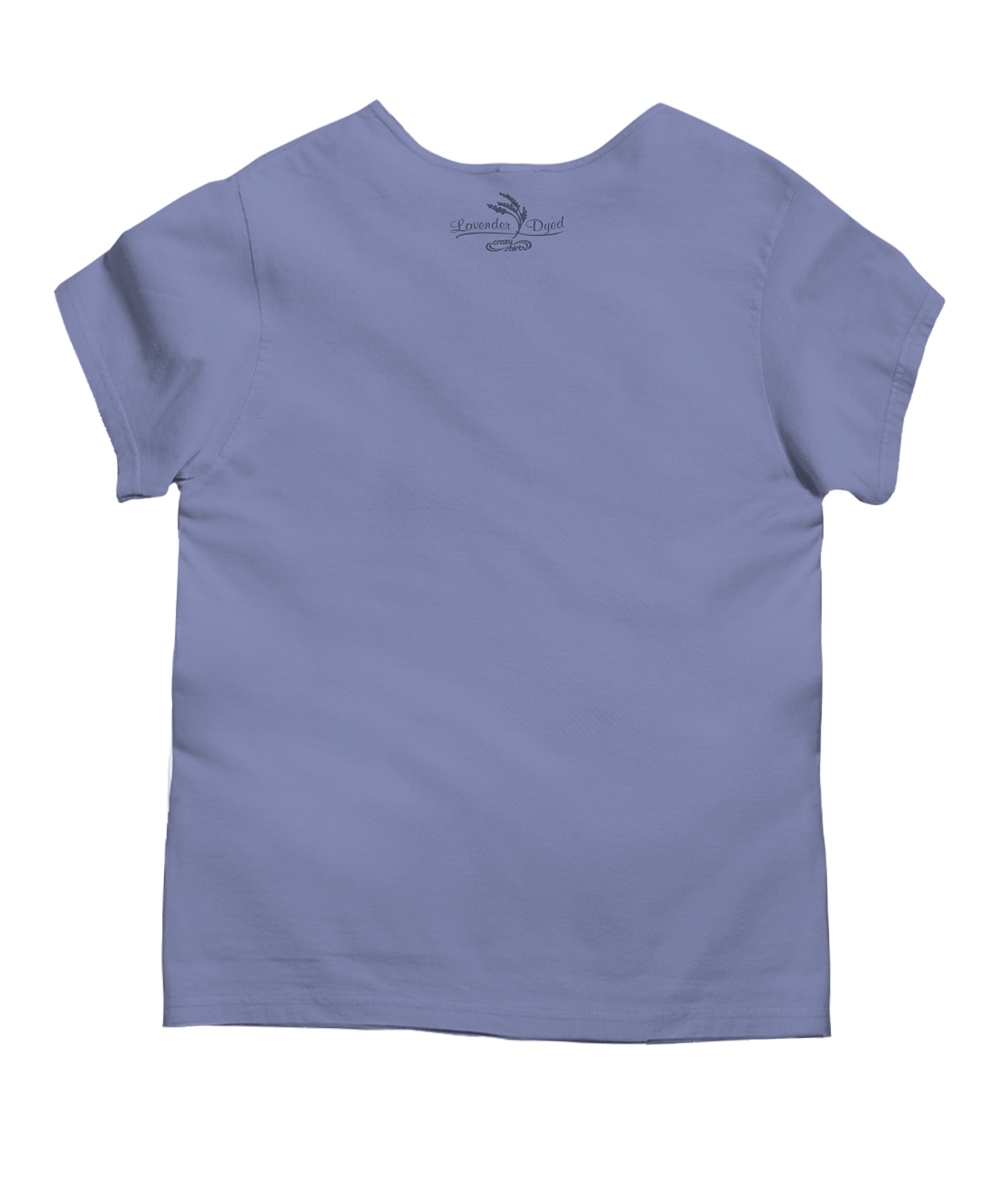 Koolina Beach Scenic - Lavender Dyed Short Sleeve Scoop Neck T-Shirt 2 Koolina Beach Scenic - Lavender Dyed Short Sleeve Scoop Neck T-Shirt