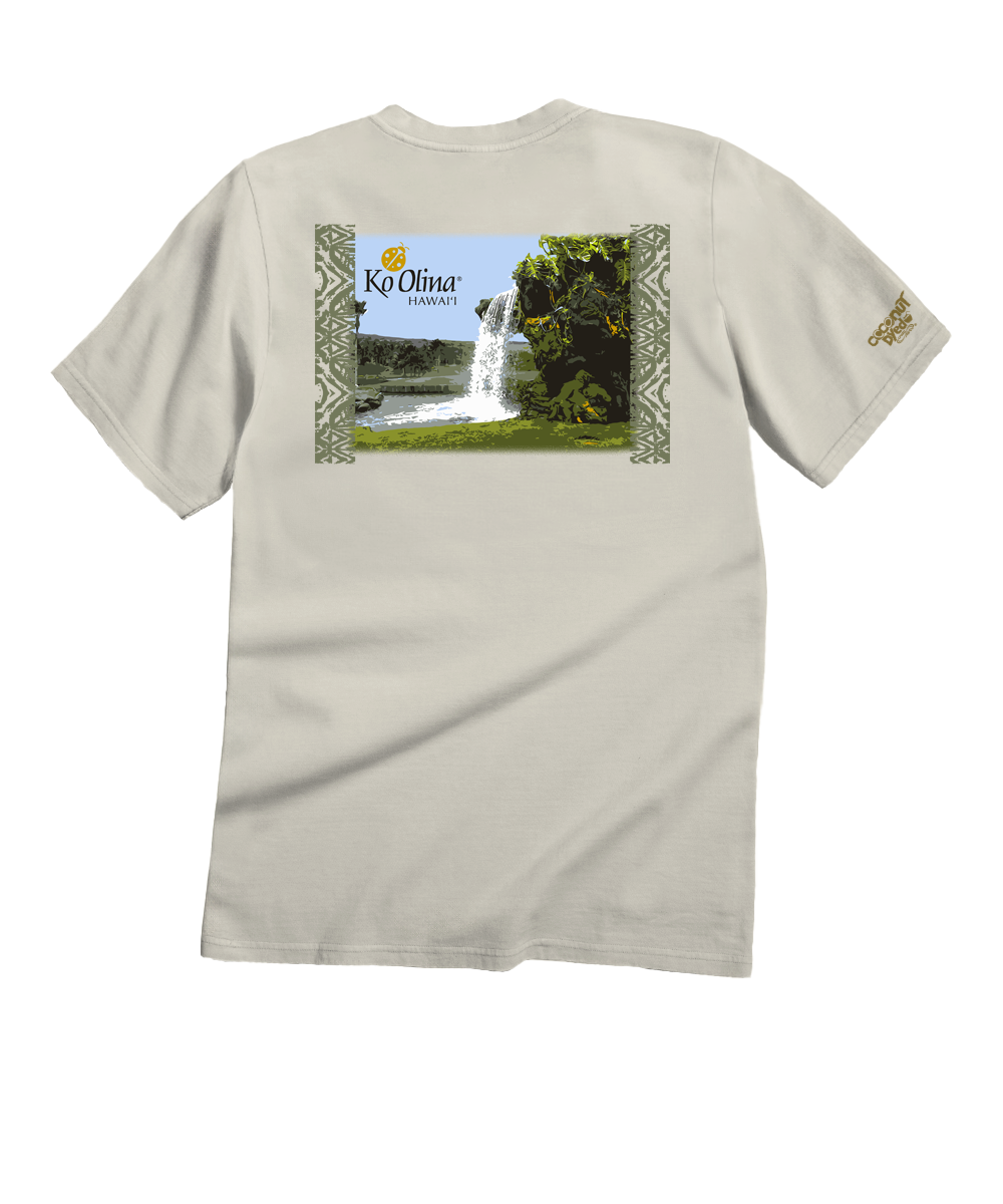 Koolina Waterfall 12 - Coconut Dyed Short Sleeve Crewneck T-Shirt