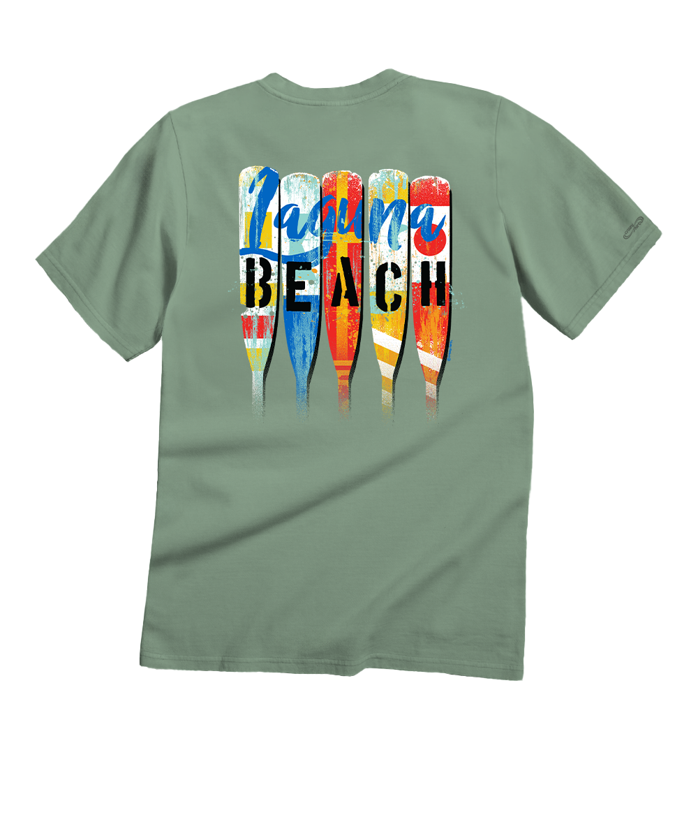 Laguna Beach Oars - Seaglass Short Sleeve Crewneck T-Shirt