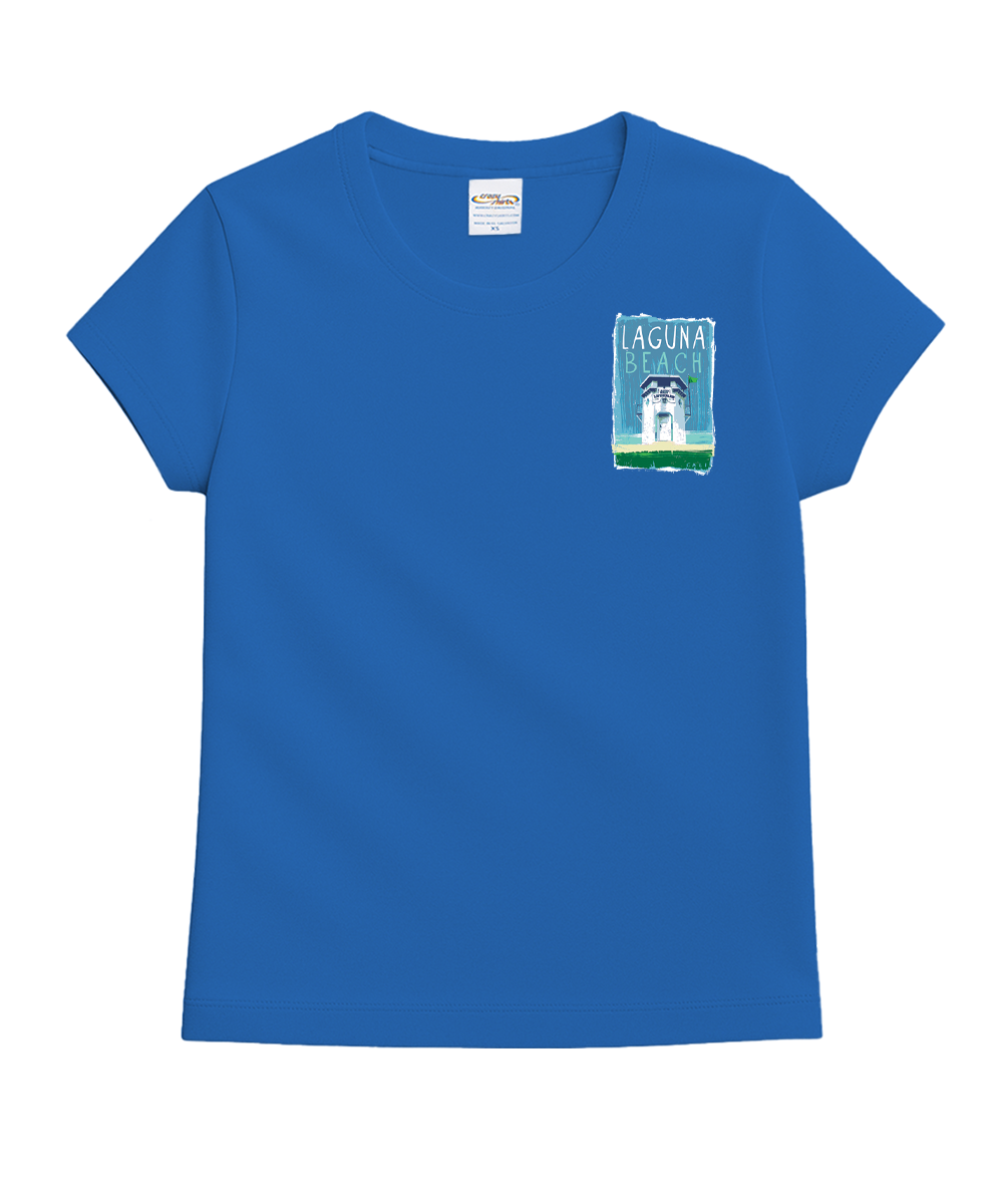 Laguna Paint - Blue Hawaii Dyed Short Sleeve Crewneck T-Shirt 2 Laguna Paint - Blue Hawaii Dyed Short Sleeve Crewneck T-Shirt