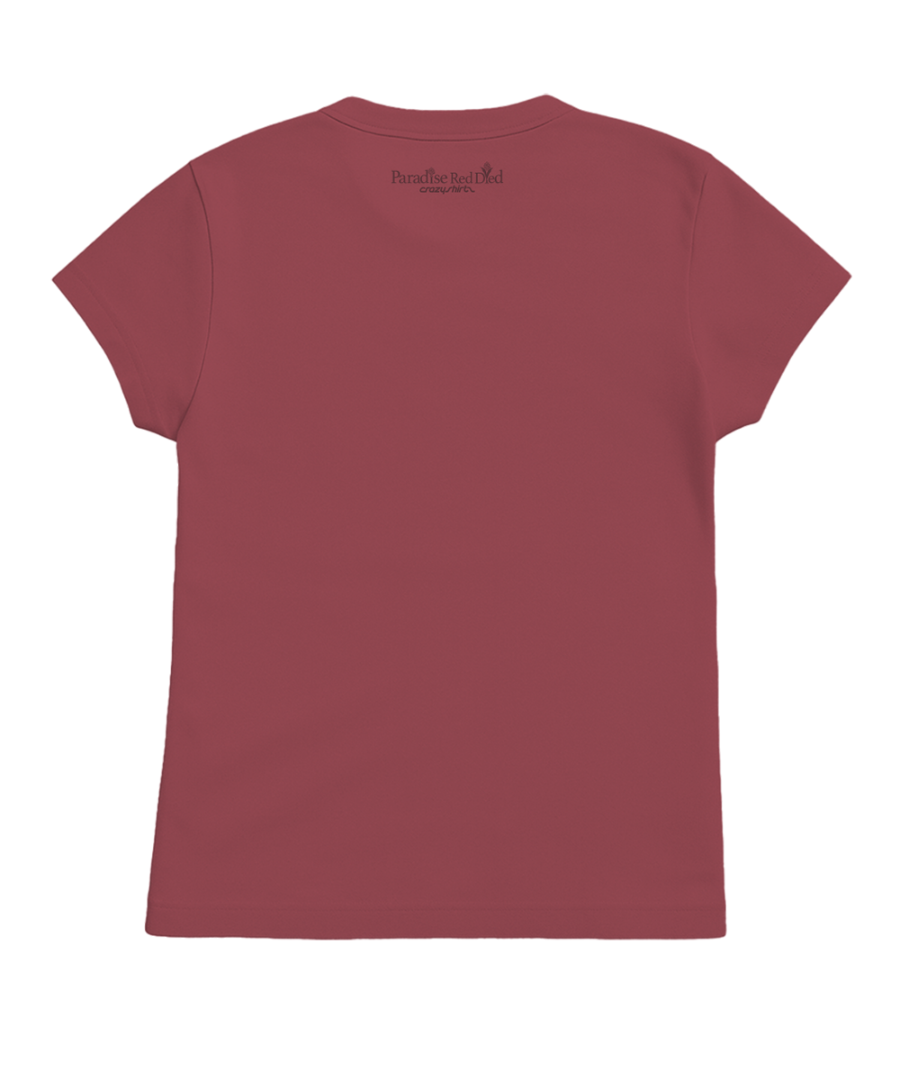 Lanikai Heights - Paradise Red Dyed Short Sleeve Crewneck T-Shirt 4 Lanikai Heights - Paradise Red Dyed Short Sleeve Crewneck T-Shirt