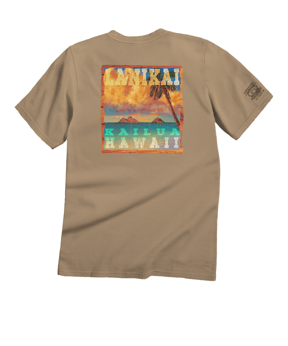 Lanikai Kailua - Kona Coffee Dyed Short Sleeve Crewneck T-Shirt